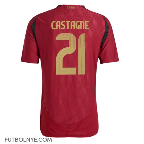 Camiseta Bélgica Timothy Castagne #21 Primera Equipación Eurocopa 2024 manga corta